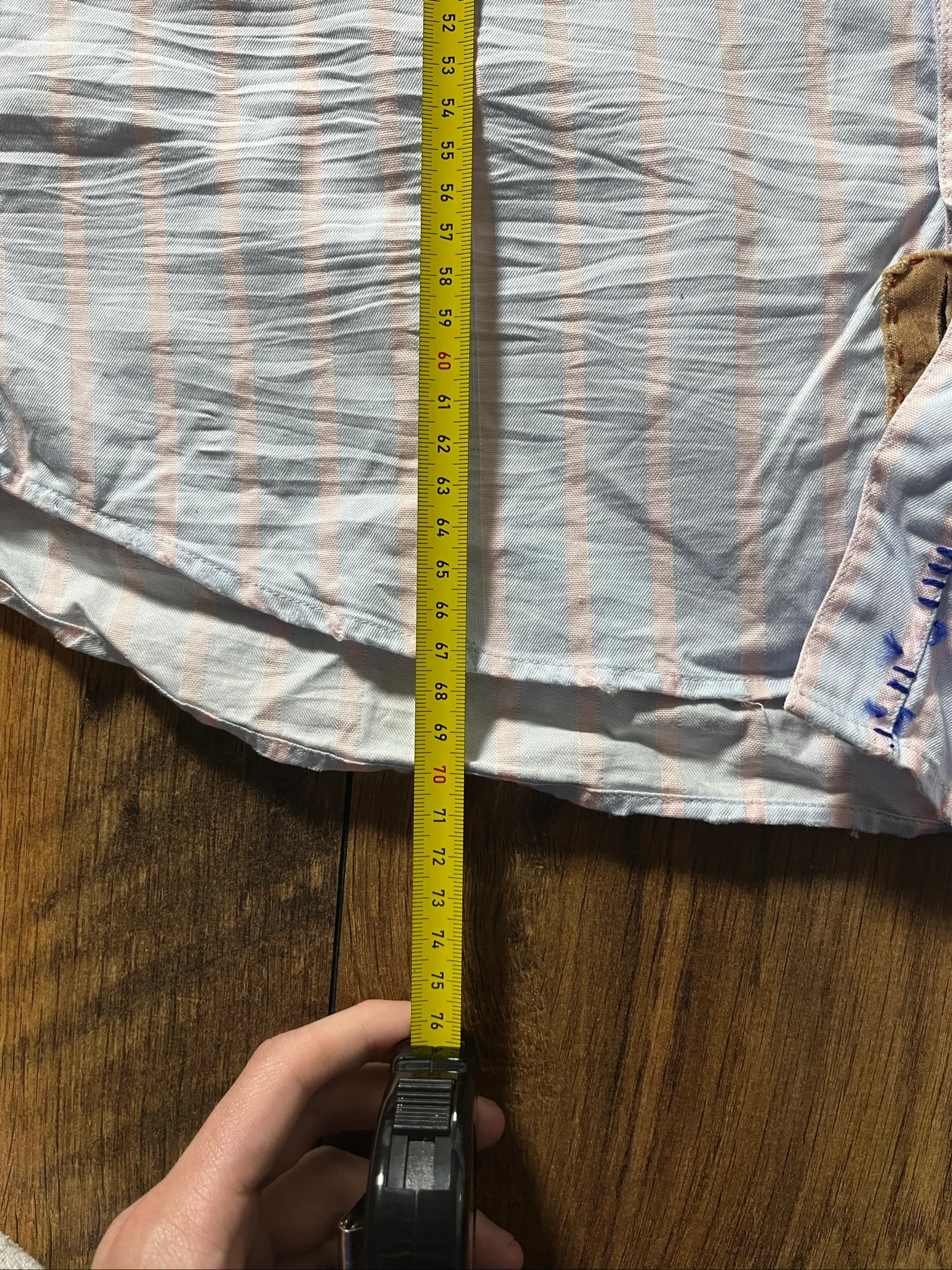 Camisa de algodão fino com corte slim mangas longas - Hugo Boss - tamanho L - bom estado – photo 11